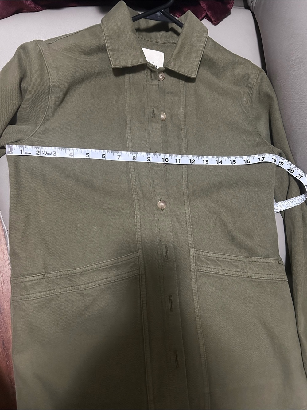 Sezane Will Jacket - Olive Green Women's Jacket New no tag - Picture 5 of 6